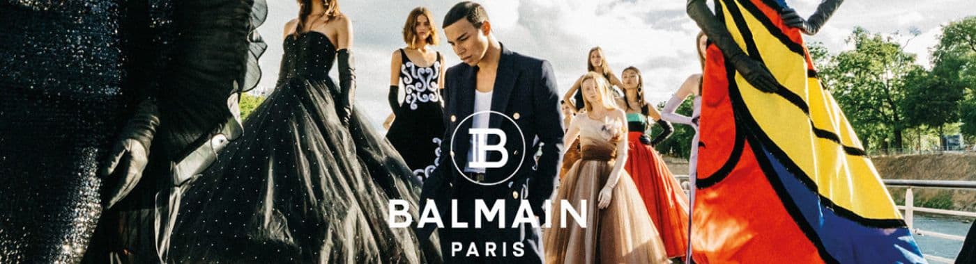 banner brand page balmain